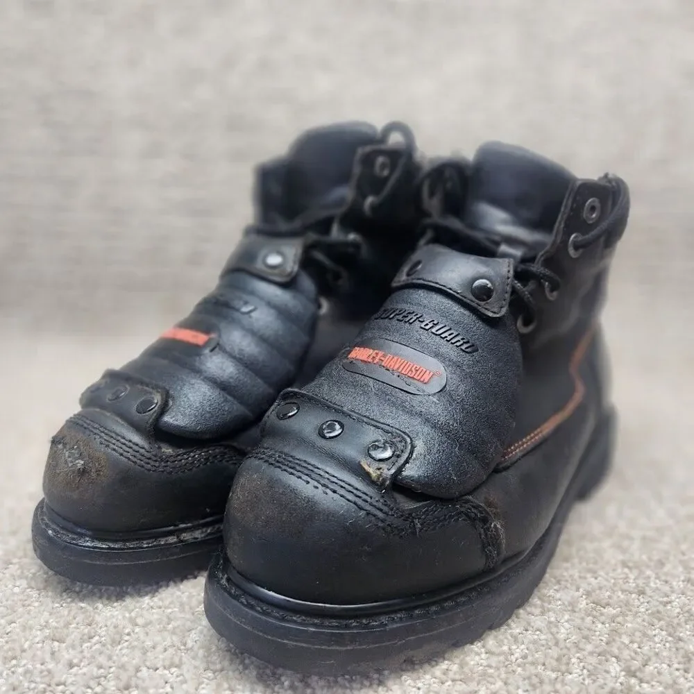 Harley Davidson Super Guard Steel Toe Boots Mens Size 8.5 Durable Waterproof